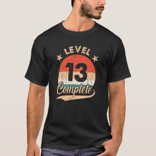 Level 13 Complete Retro 13th Wedding Aniversary Fo T-Shirt