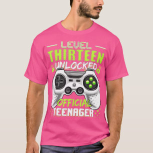 Level 13 Unlocked  13th Video  Birthday Gift  (129 T-Shirt