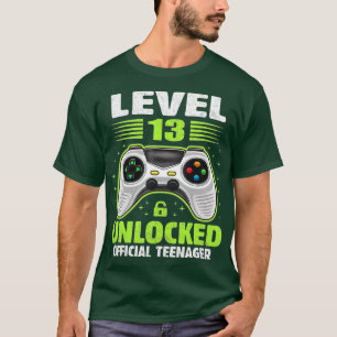 Level 13 Unlocked 13th Video Birthday Gift (20) T-Shirt