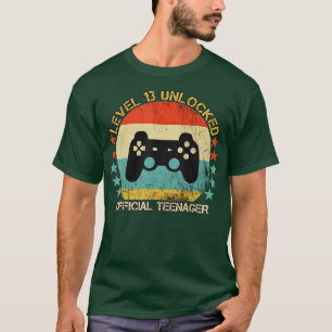 Level 13 Unlocked 13th Video Birthday Gift (35) T-Shirt