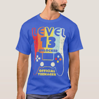 Level 13 Unlocked  13th Video  Birthday Gift  (40) T-Shirt