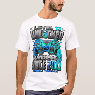 Level 13 Unlocked Awesome Since 2011 13Th T-Shirt