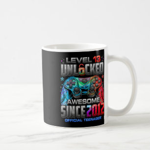 Level 13 Unlocked Awesome Since 2012 13th Birthday Coffee Mug