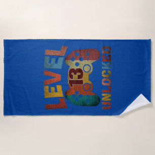 LEVEL 13 UNLOCKED BEACH TOWEL