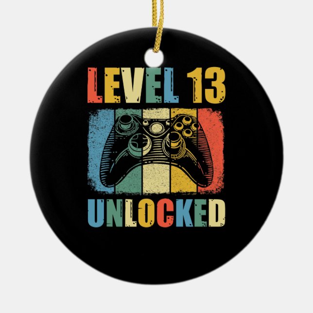 Level 13 unlocked ceramic ornament (Front)