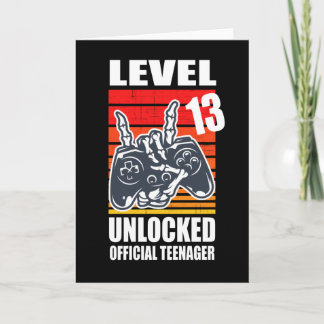 Level  13 Unlocked Official Teenager Card
