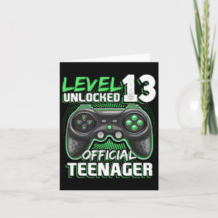 Level 13 Unlocked Official Teenager Video Game 13t Card