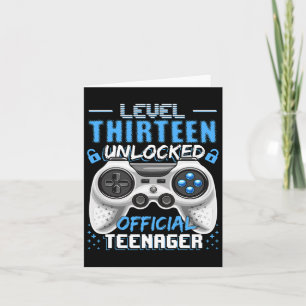 Level 13 Unlocked Official Teenager Video Game 13t Card