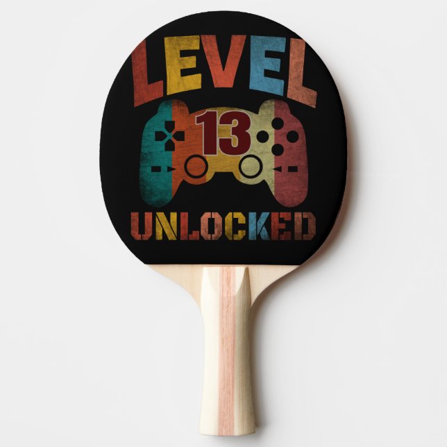 LEVEL 13 UNLOCKED PING PONG PADDLE (Front)