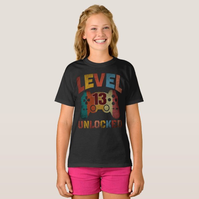 LEVEL 13 UNLOCKED T-Shirt (Front Full)