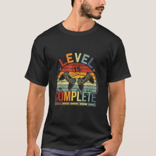 Level 15 Complete Retro Video Gamer Couple 15th An T-Shirt