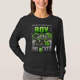 Level 15 Unlocked Awesome Since 2007 15th Birthday T-Shirt