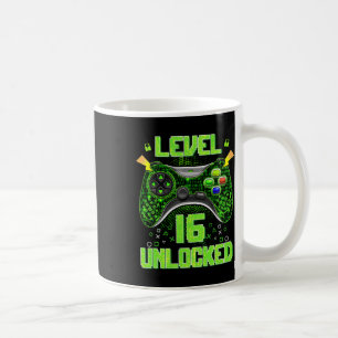 Level 16 Unlocked 16th Birthday Gifts 16 Year Old Coffee Mug