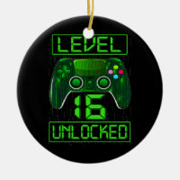 Level 16 Unlocked 16th Video Gamer Birthday Boy