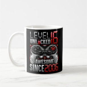 Level 16 Unlocked Awesome Since 2006 16th Birthday Coffee Mug