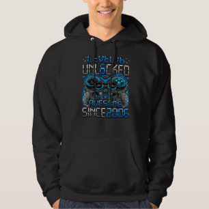 Level 16 Unlocked Awesome Since 2006 16th Birthday Hoodie