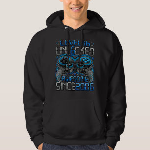 Level 16 Unlocked Awesome Since 2006 16th Birthday Hoodie