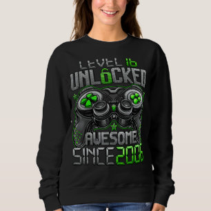 Level 16 Unlocked Awesome Since 2006 16th Birthday Sweatshirt