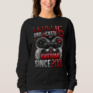 Level 16 Unlocked Awesome Since 2006 16th Birthday Sweatshirt