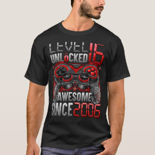 Level 16 Unlocked Awesome Since 2006 16th Birthday T-Shirt