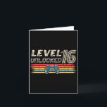 Level 16 Unlocked Video Game 16th Birthday Gamer B Card<br><div class="desc">Level 16 Unlocked Video Game 16th Birthday Gamer Boys</div>