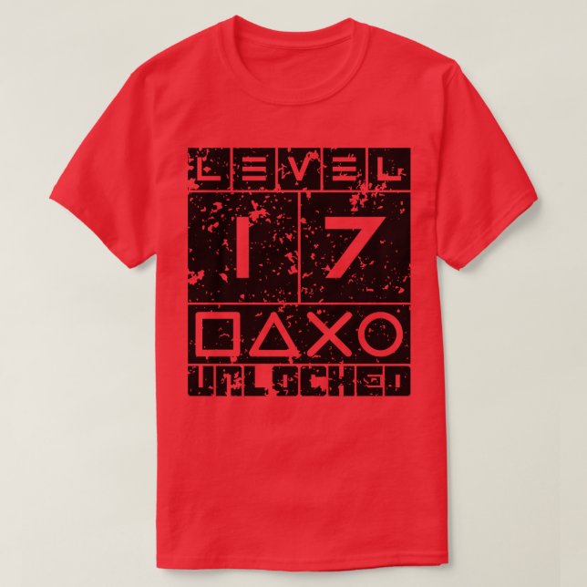 Level 17 unlocked T-Shirt (Design Front)