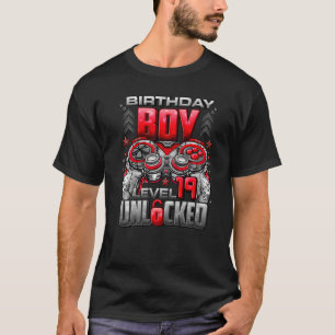 Level 19 Unlocked Awesome Since 2003 19th Birthday T-Shirt