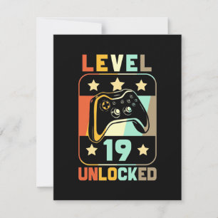 Level 19 Unlocked Thank You Card