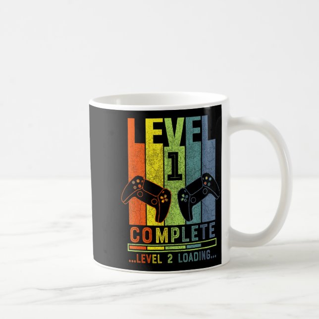 Level 1 Complete Gamer Gift 1 Years Wedding Annive Coffee Mug (Right)