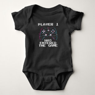 Level 1 Player New Baby Announcement Bodysuit
