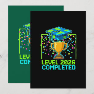 Level 2026 Completed Graduation Trophy Invitation