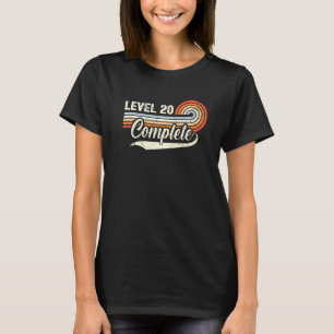 Level 20 Complete  20th Wedding Aniversary For Him T-Shirt