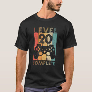Level 20 Complete 20Th Wedding Anniversary   20Th T-Shirt