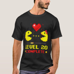 Level 20 Complete Gamers 20th Wedding Anniversary  T-Shirt