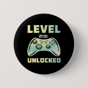 level 20 unlocked 2 inch round button