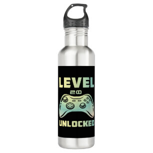 level 20 unlocked 710 ml water bottle