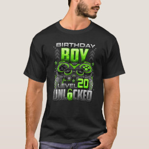 Level 20 Unlocked Awesome Since 2002 20th Birthday T-Shirt