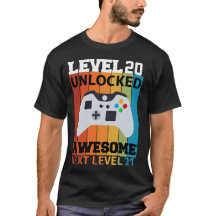 Level 20 Unlocked Birthday T-Shirt