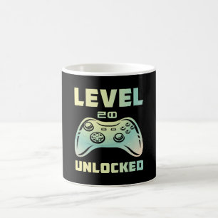 level 20 unlocked coffee mug