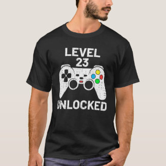 Level 23 Unlocked Funny Video Gamer Gamepad 23Rd B T-Shirt