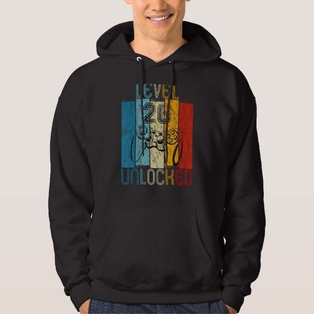 Level 26 Unlocked Shirt Funny Video Gamer 26th Bir (Front)