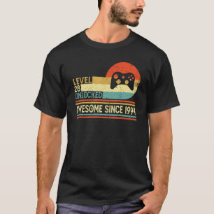 Level 28 Unlocked Awesome Since 1994 28th Birthday T-Shirt