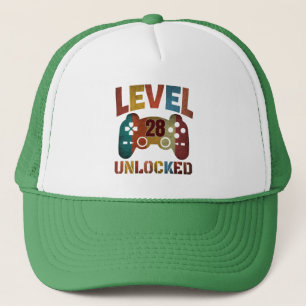 LEVEL 28 UNLOCKED  TRUCKER HAT