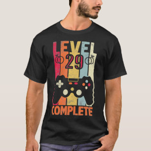 Level 29 Complete Vintage retro 29th Wedding Anniv T-Shirt