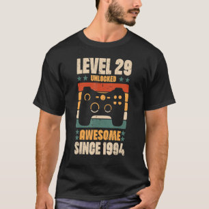 Level 29 Unlocked Awesome Since 1994 Video Game Bi T-Shirt