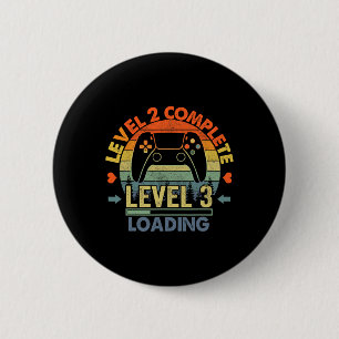 Level 2 Complete 2 Anniversary Gift 2nd Wedding An Inch Round Button