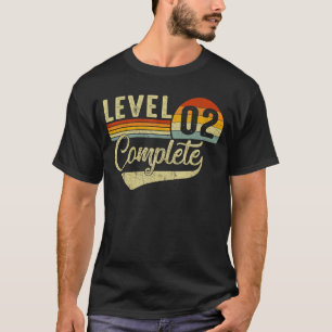 Level 2 Complete Retro Video Gamers Couple 2nd Ann T-Shirt