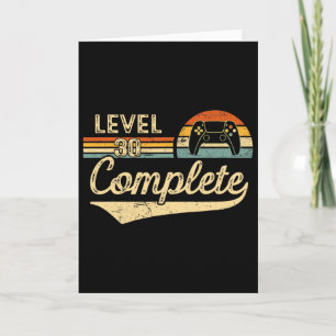 Level 30 Complete Vintage 30th Wedding Anniversary Card