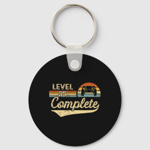 Level 30 Complete Vintage 30th Wedding Anniversary Keychain