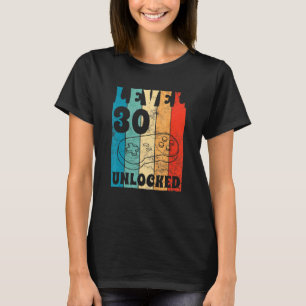 Level 30 Unlocked 30th Birthday Fan Celebration Ev T-Shirt